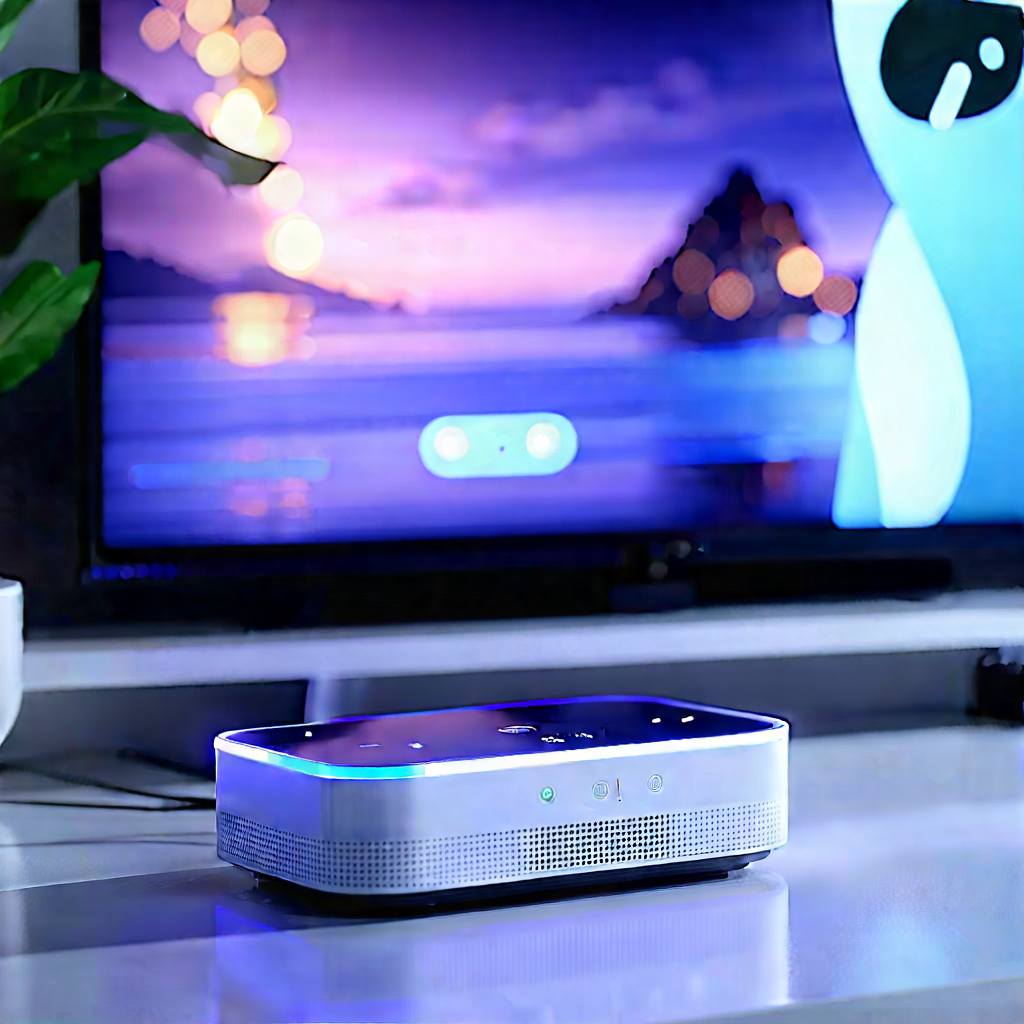 Smart Home Device With (digital:1.27) Artwork With Small Speaker