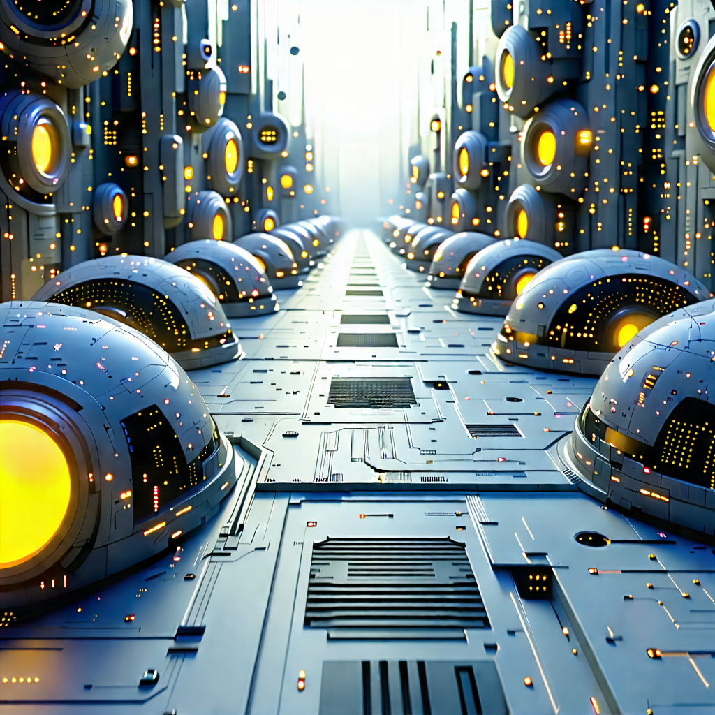 Close-up of sensor array