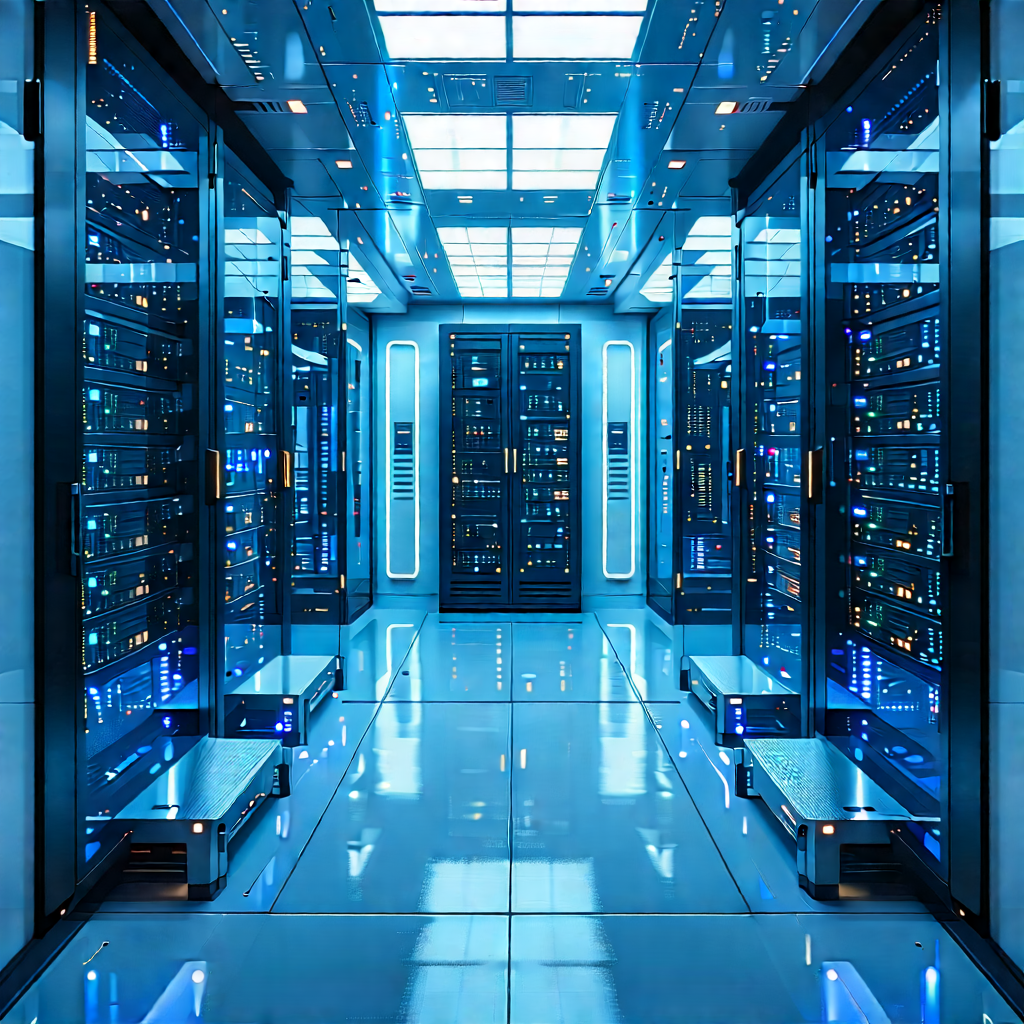 Futuristic server room