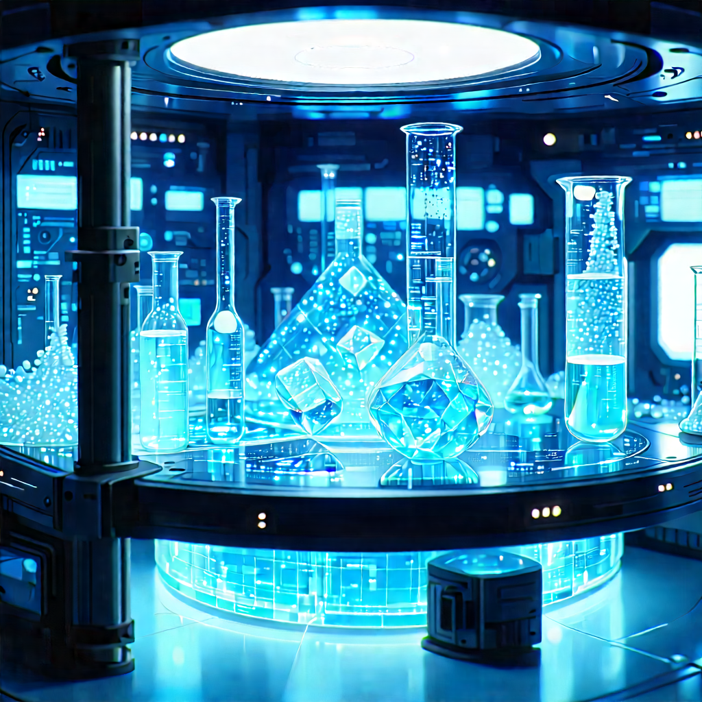 Futuristic research laboratory