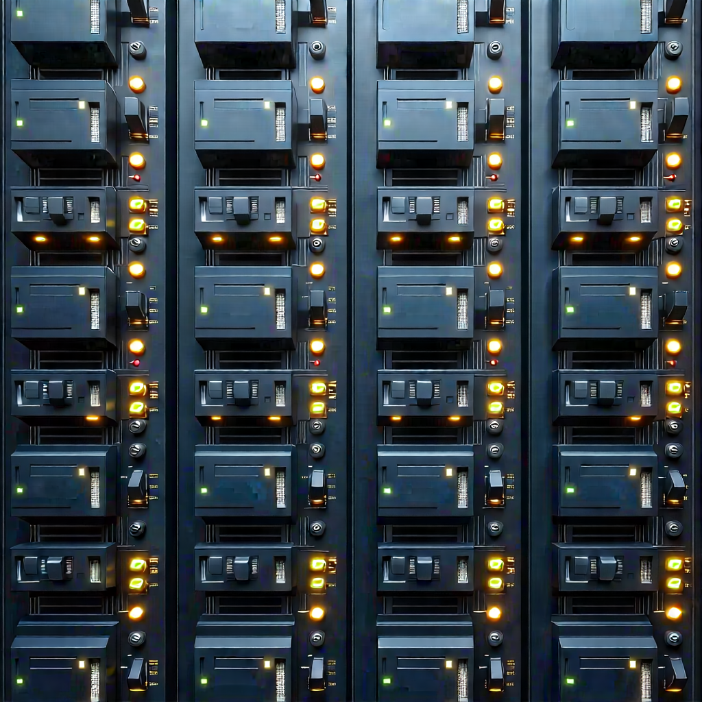 Close-up of sensor array