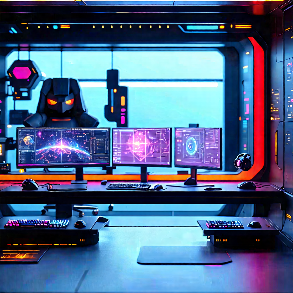 Futuristic Tech Startup Office With Image, There