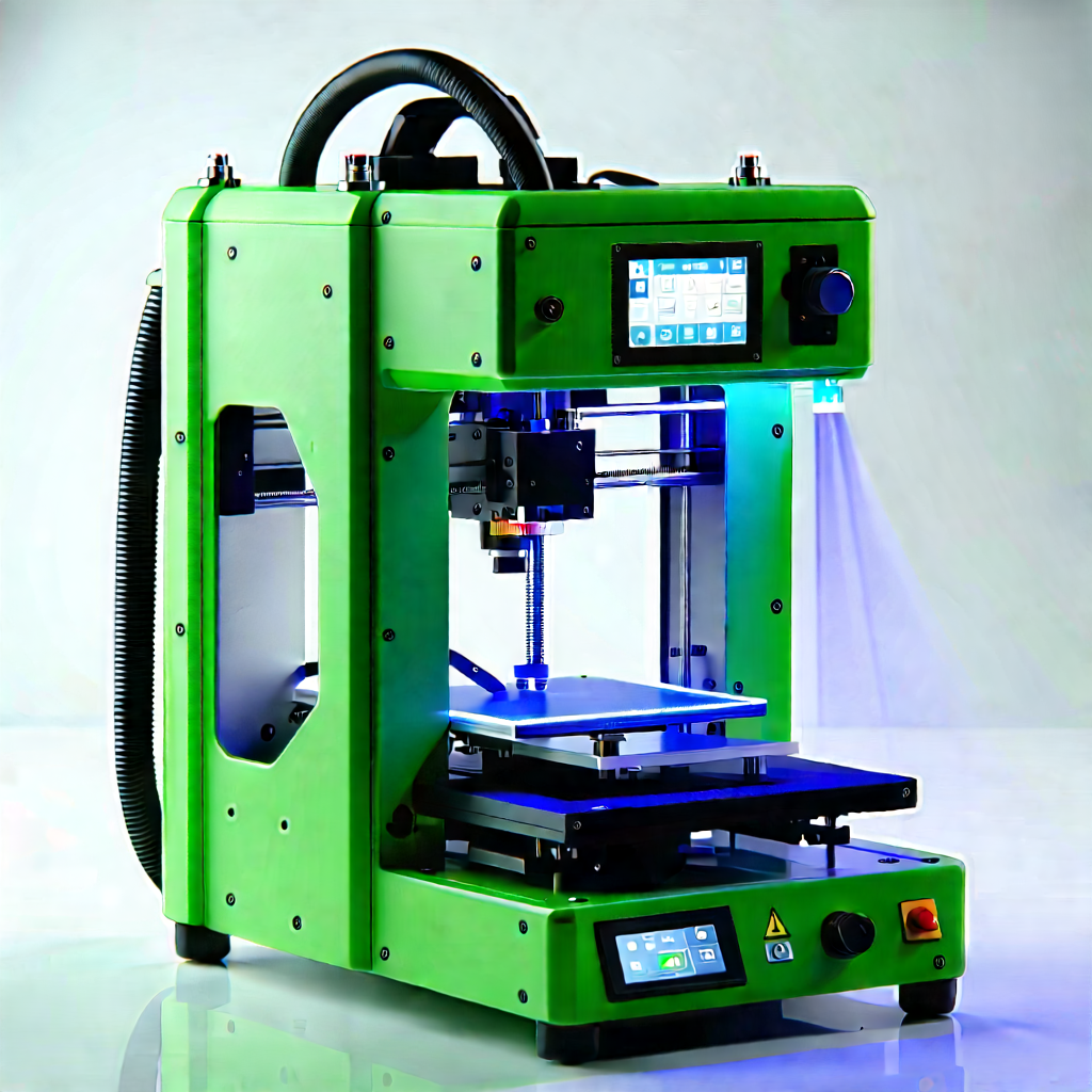 3d Printer With Laser Scanning With Green Printer