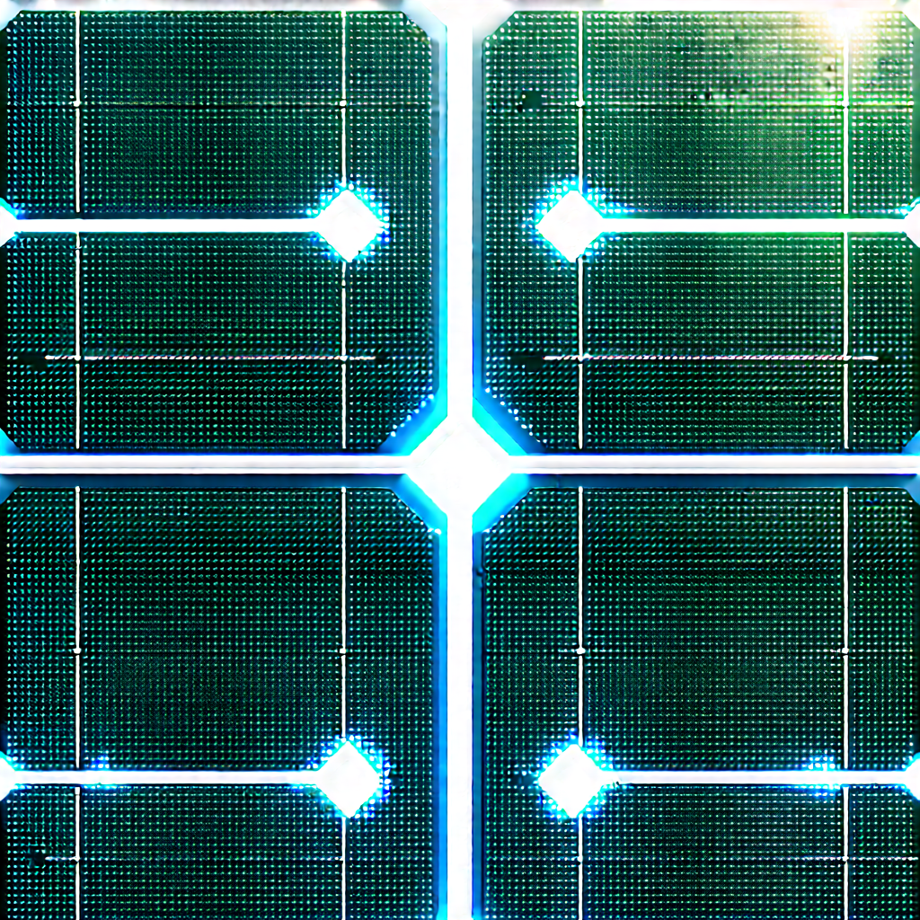 Solar panel with (digital:1.41) particles