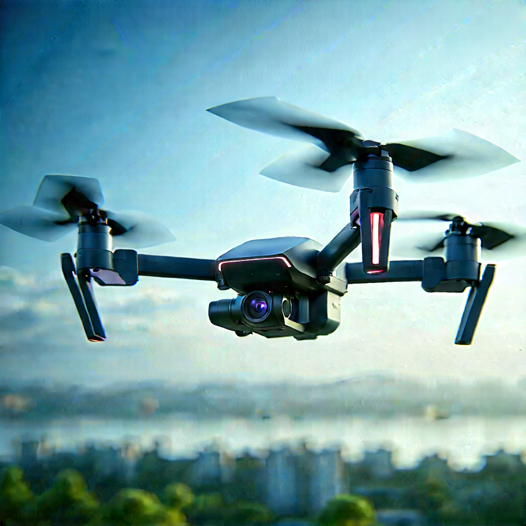 Drone With User Interface With Drone Flying