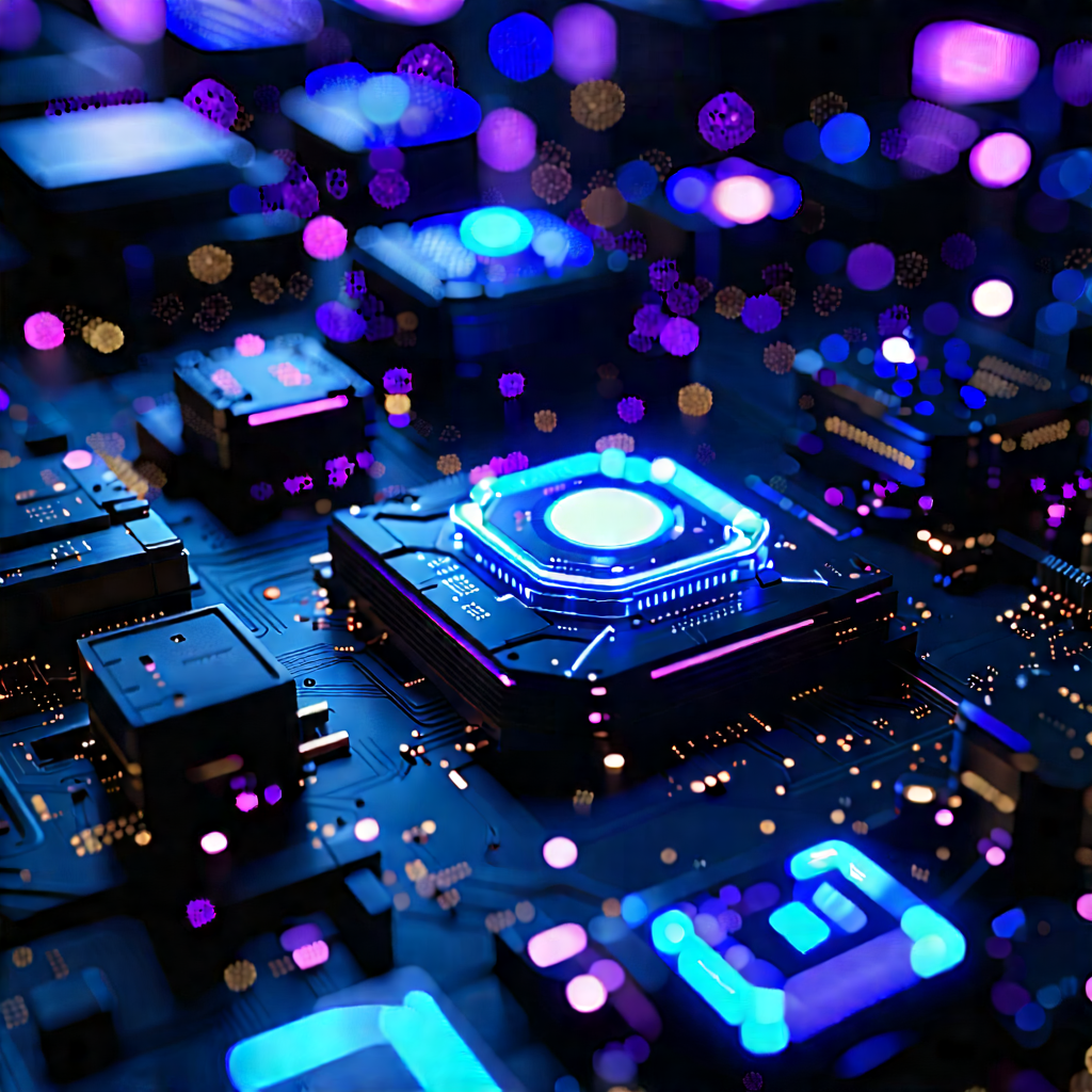 Close-up of sensor array