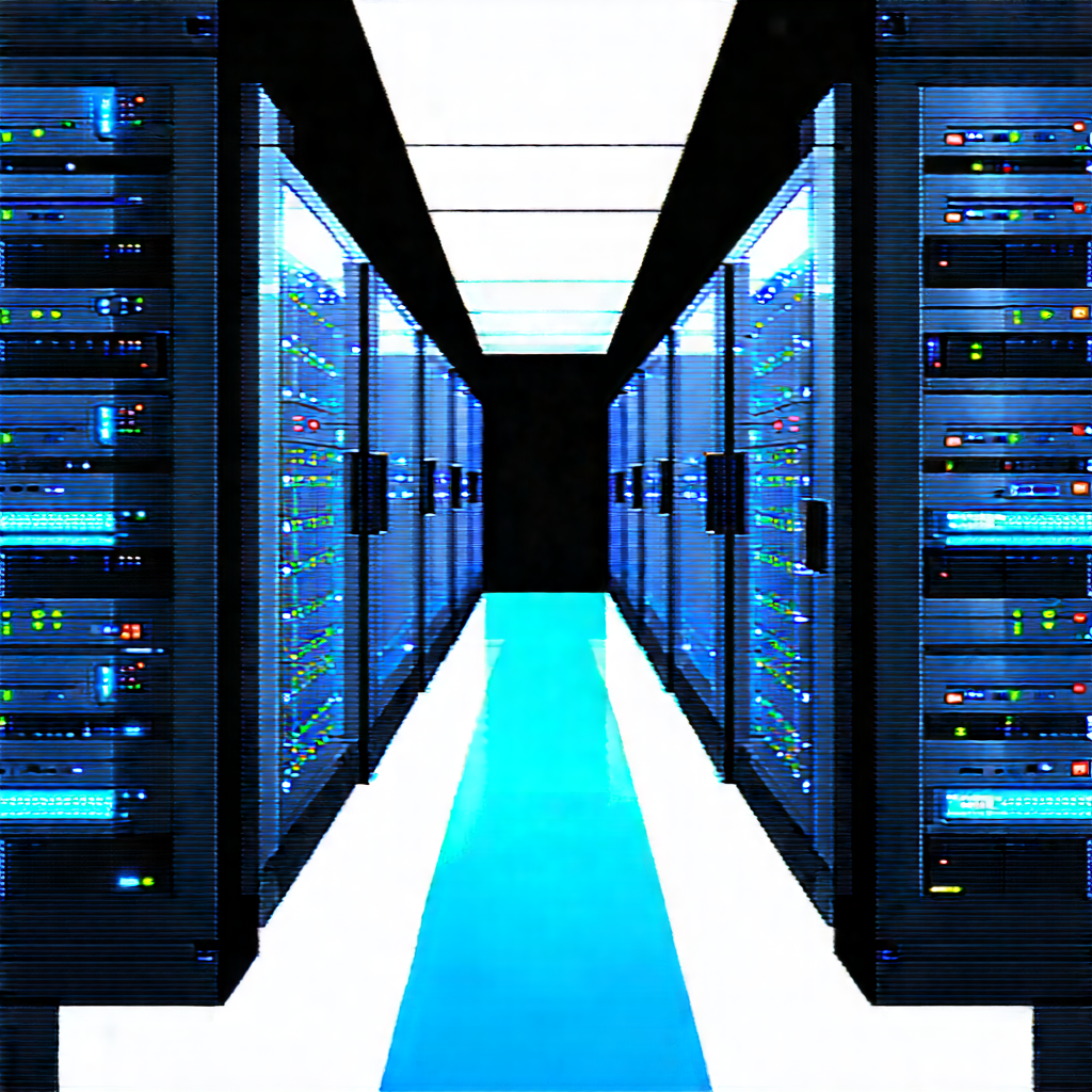 Futuristic server room