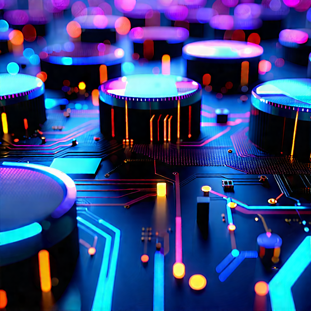 Close-up of sensor array