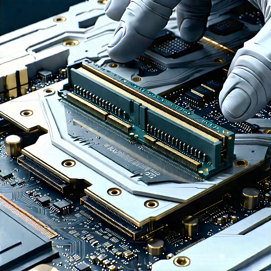 Close-up of memory module