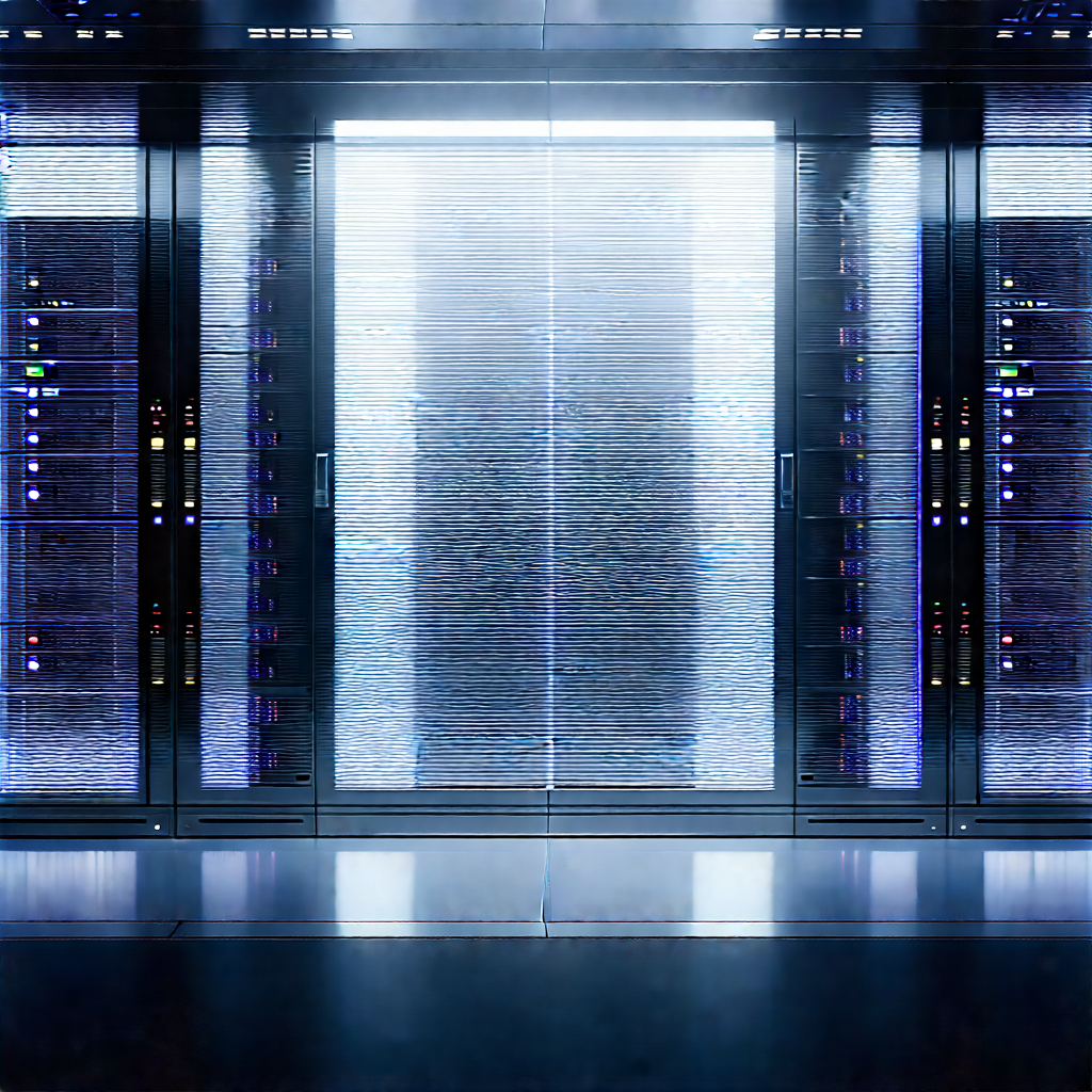 Futuristic Server Room With Image, There