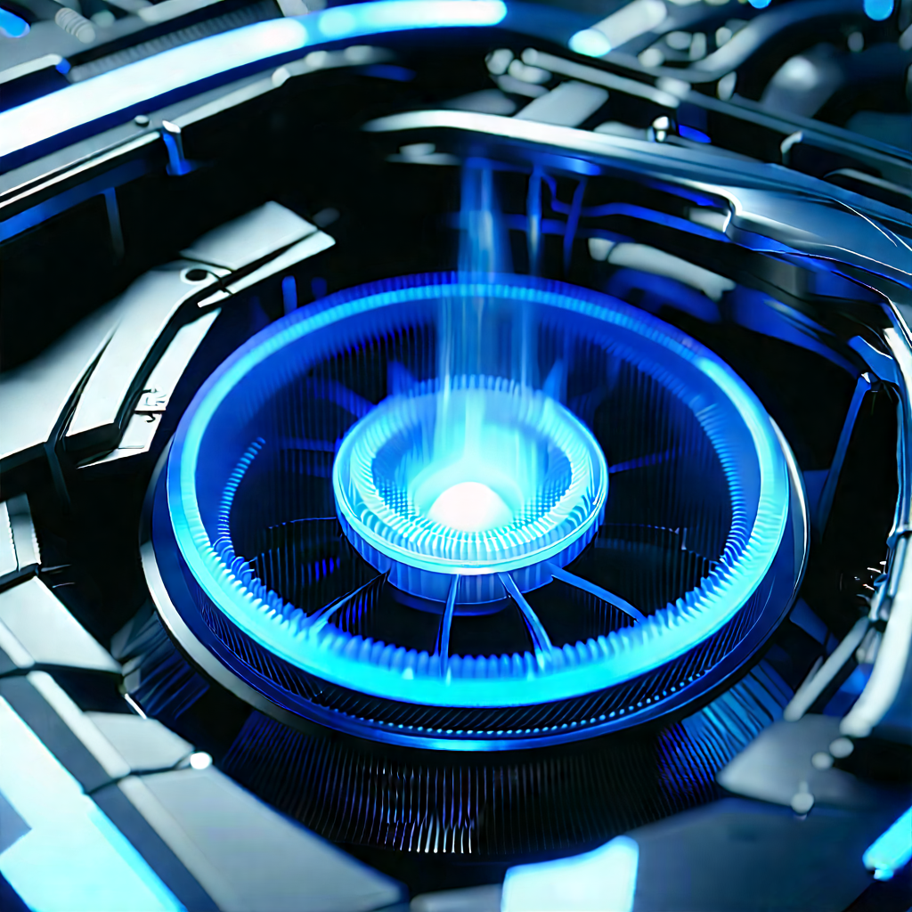 Close-up of cooling system