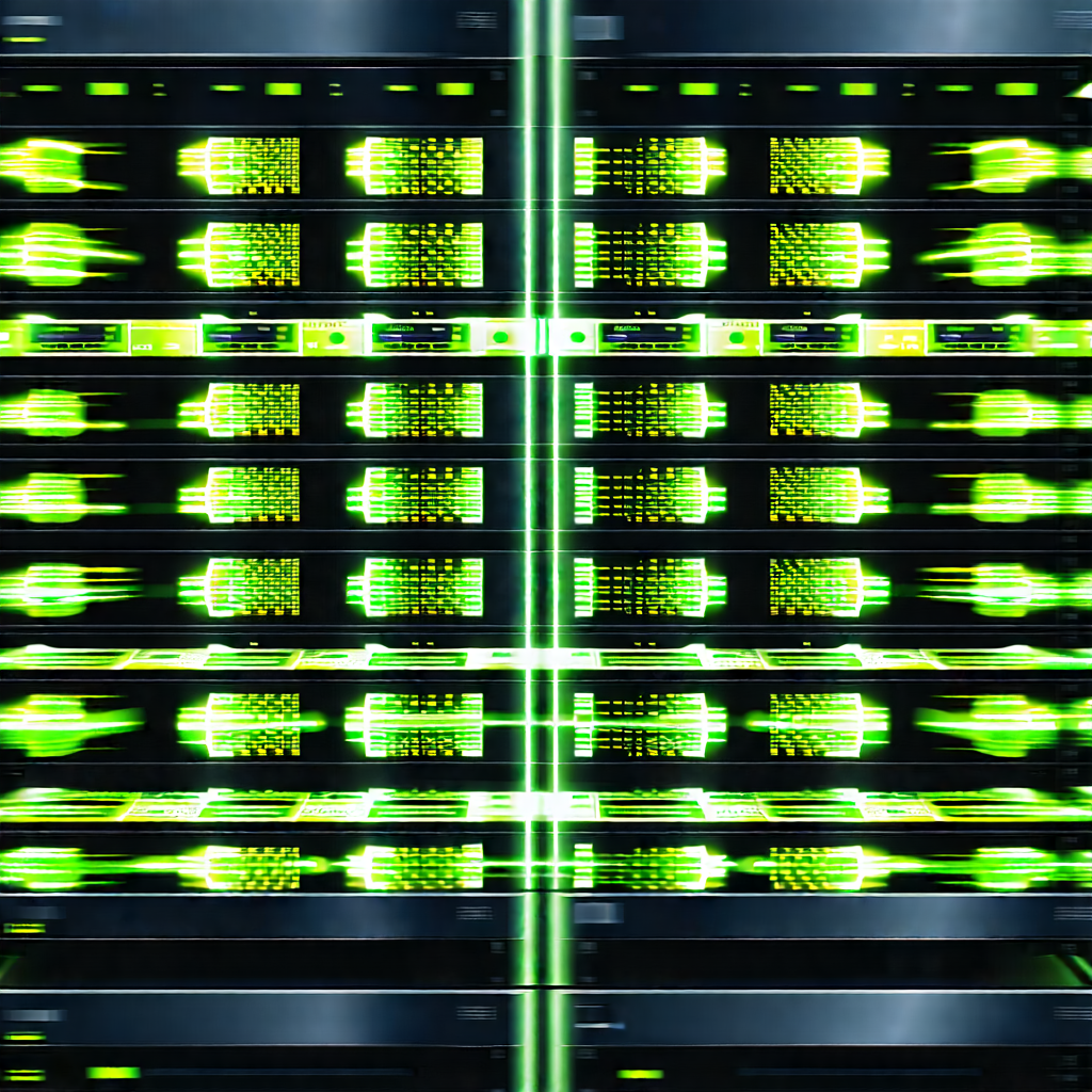 Server rack with laser scanning