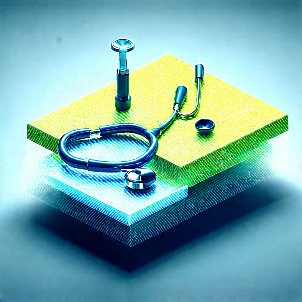 Healthcare Technology In (design:1.44) Studio With Stethoscope Placed