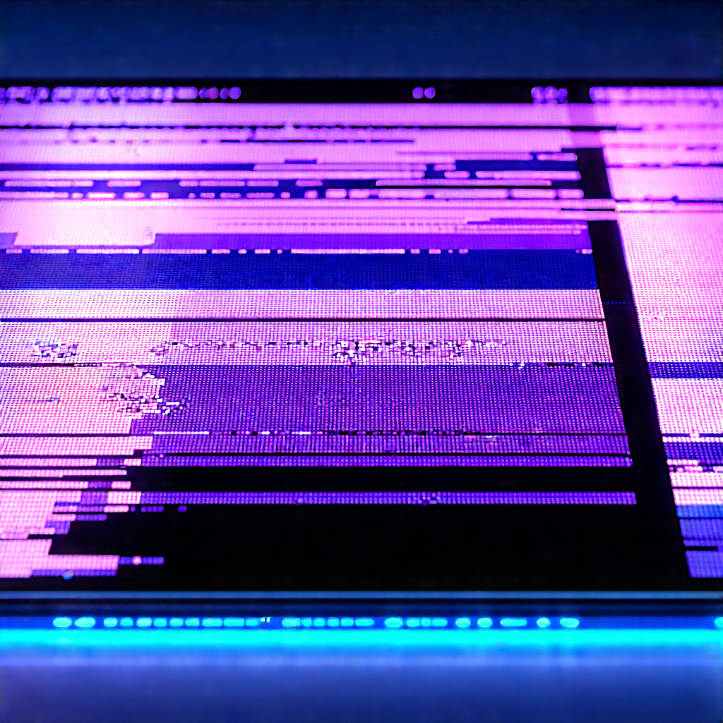 Tablet With Glowing Screen With Close-up Computer