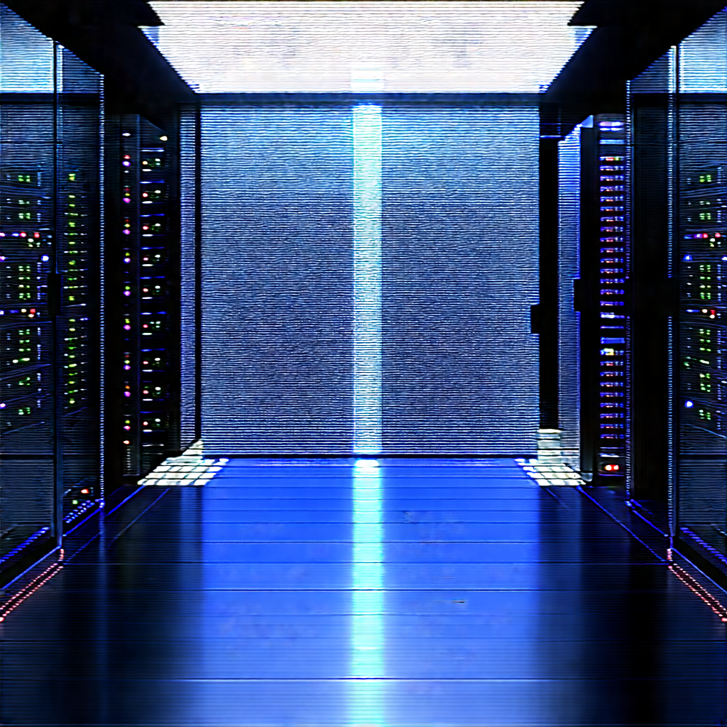 Futuristic server room