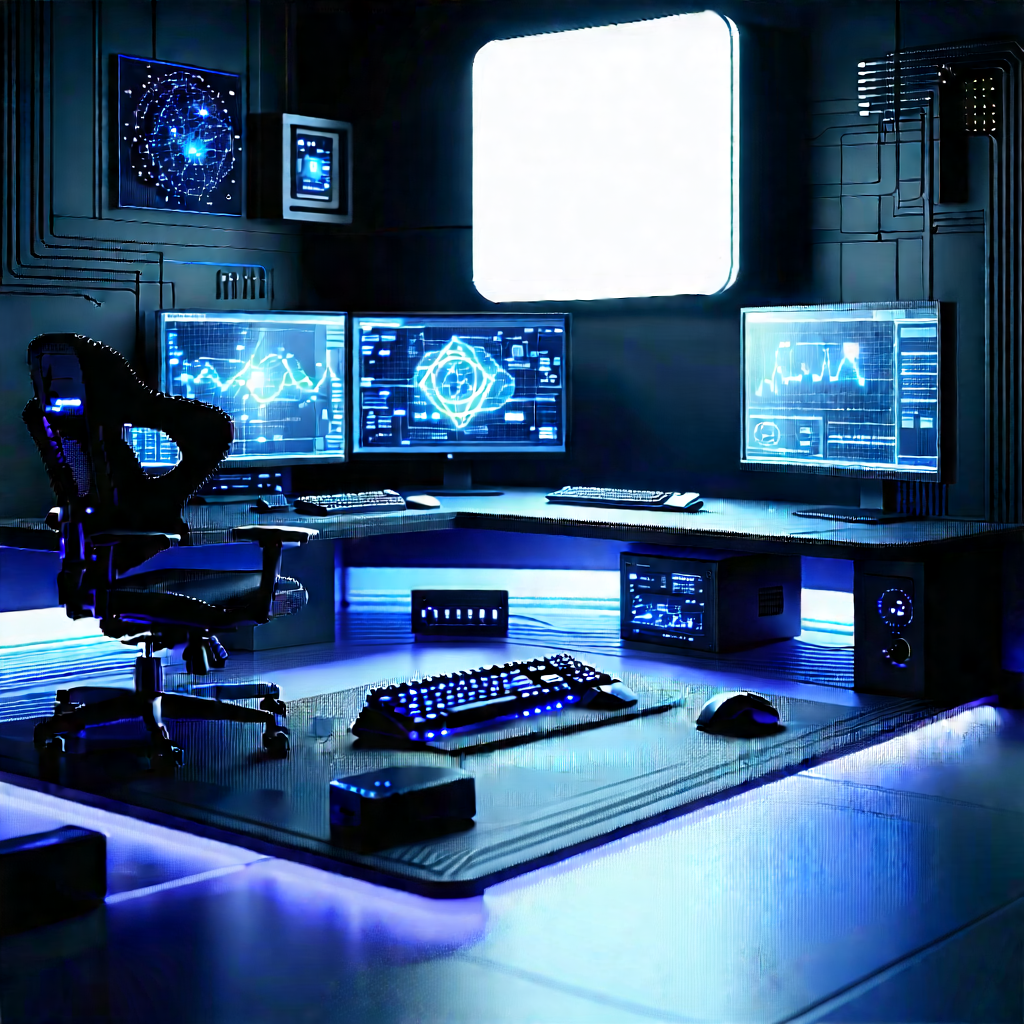(futuristic:1.14) digital workspace