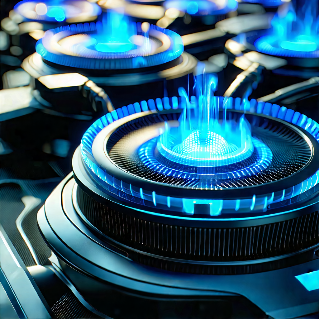 Close-up of cooling system