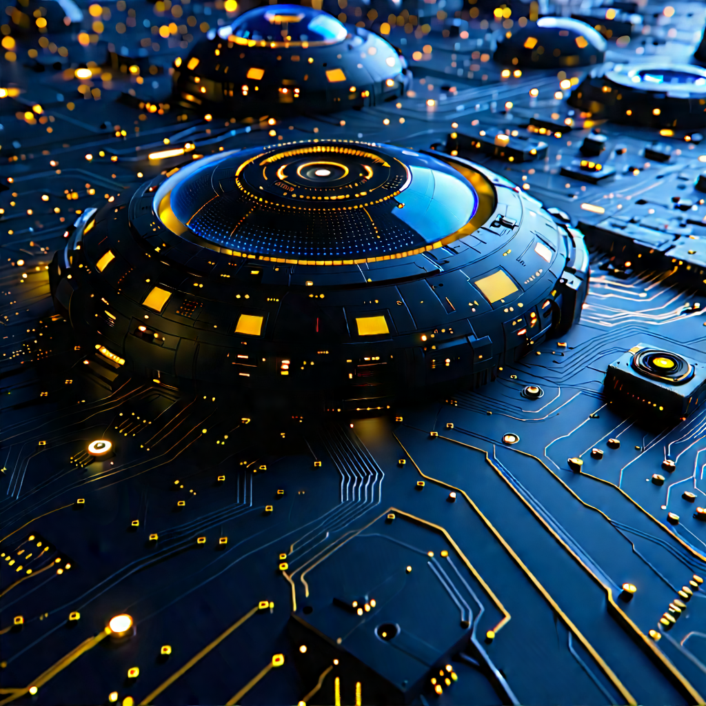 Close-up of sensor array