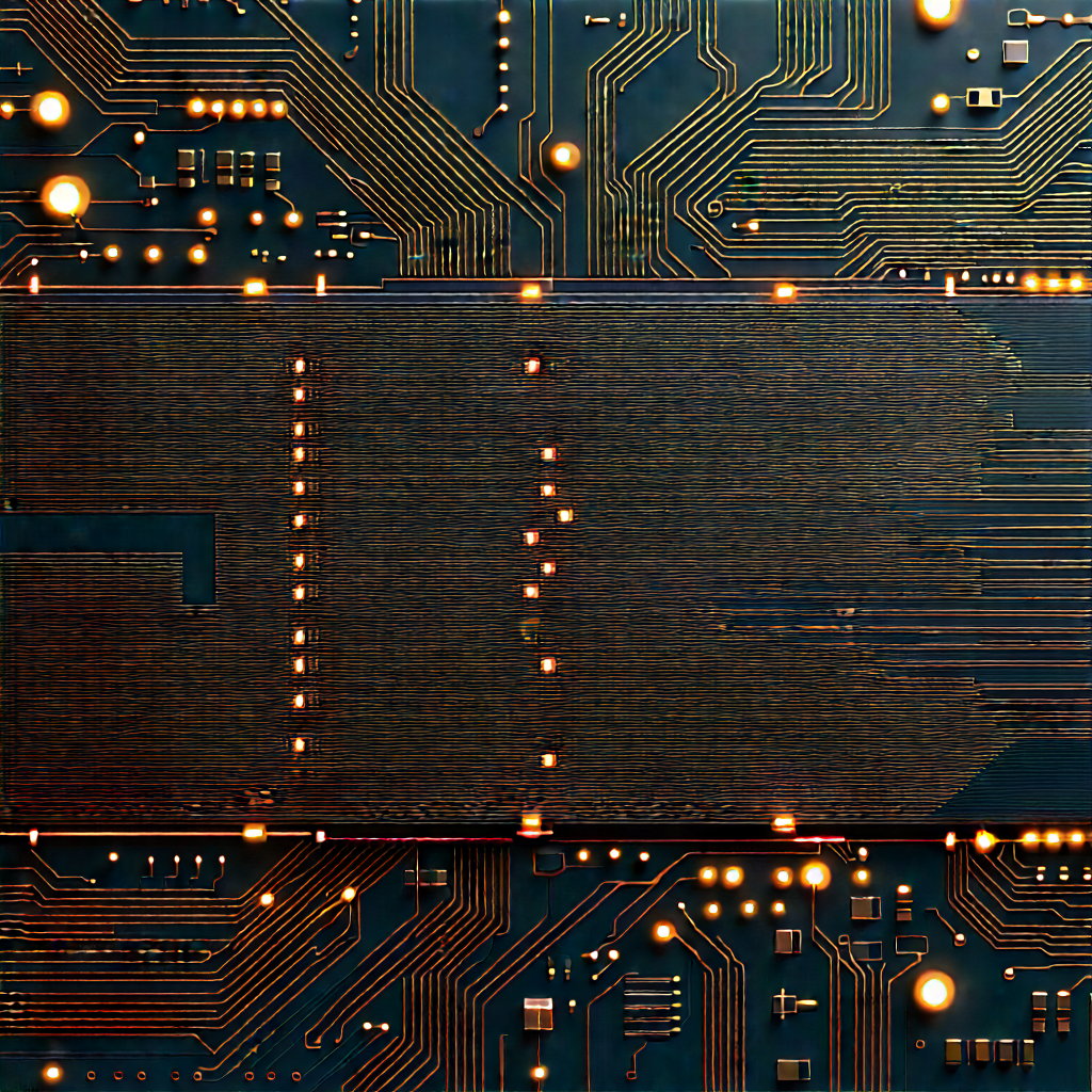 Circuit board with digital particles