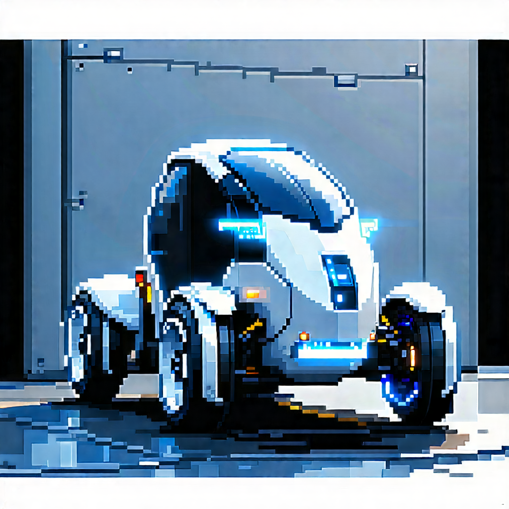Innovative Electric Vehicle (design:1.26) With Cartoon Drawing