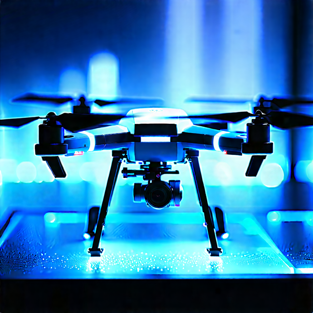 Drone with holographic display