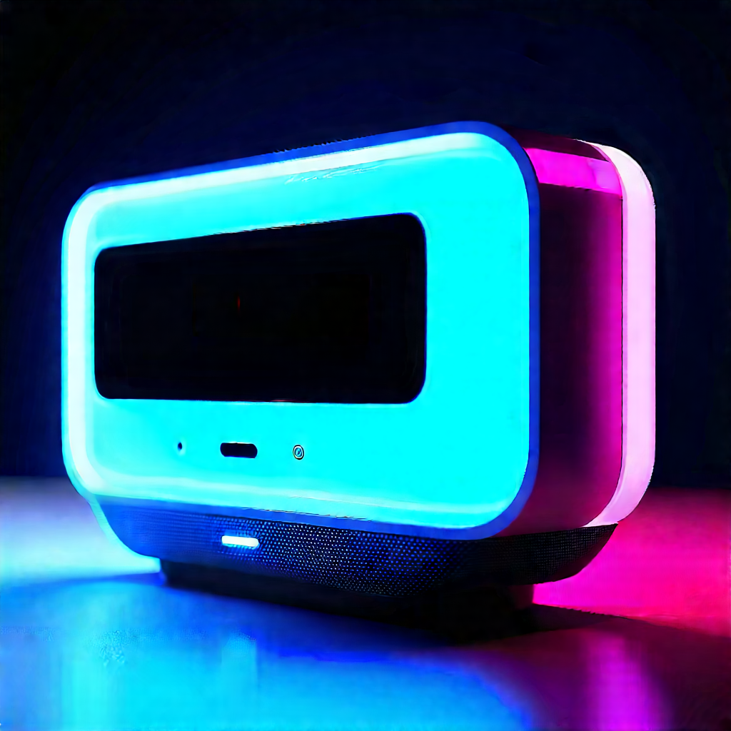 Smart Home Device With User Interface With Small, Blue