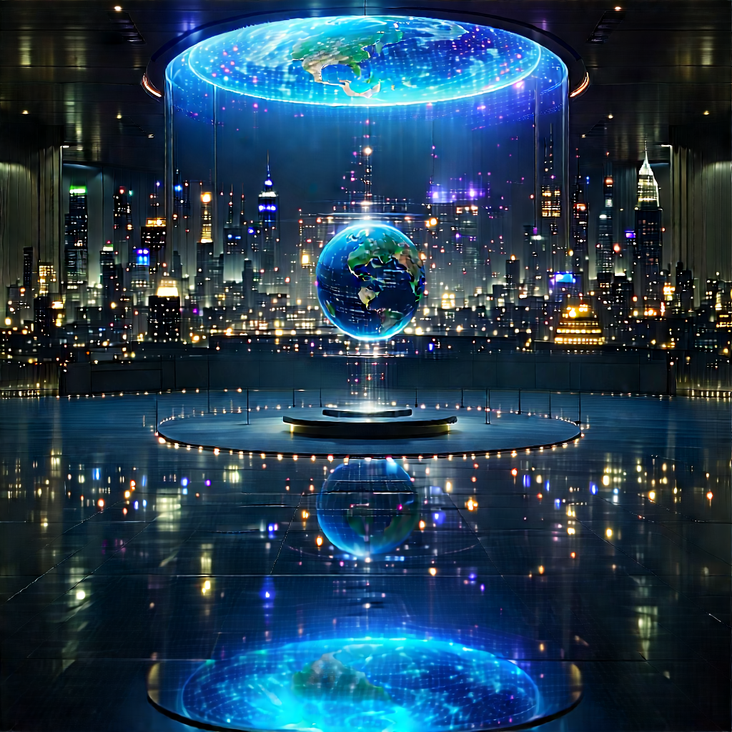 Machine Learning Visualization With Large, Illuminated