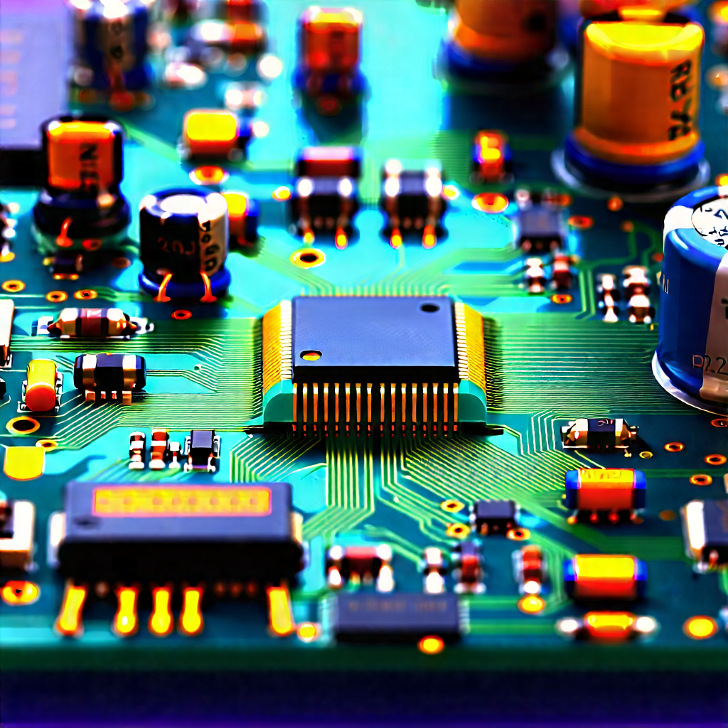 Close-up of electronic circuit
