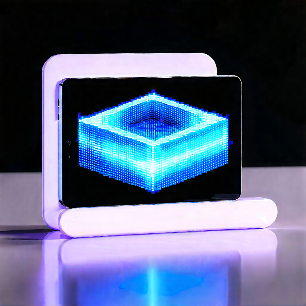 Tablet with holographic display
