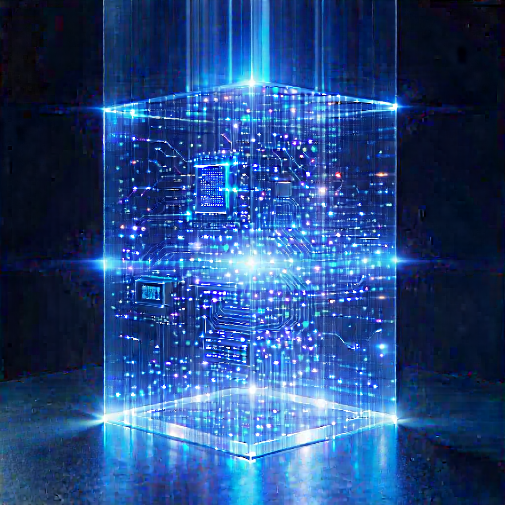 Quantum computer with holographic projection