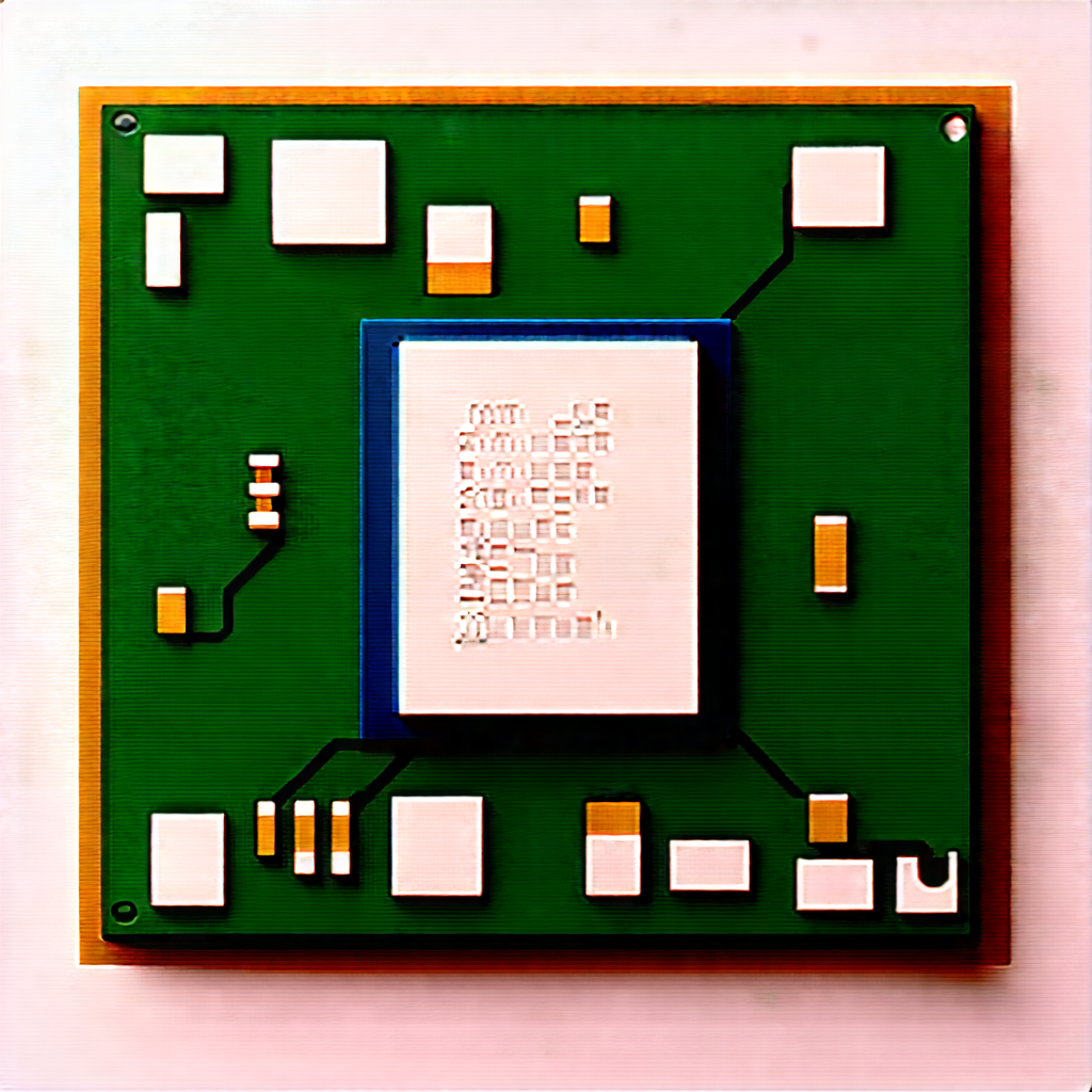 Close-up of microprocessor