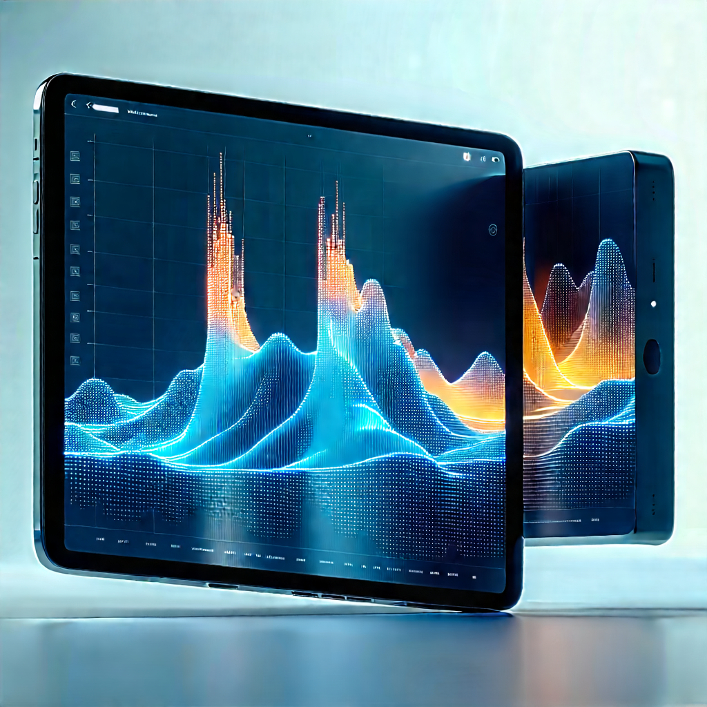 Tablet with data visualization