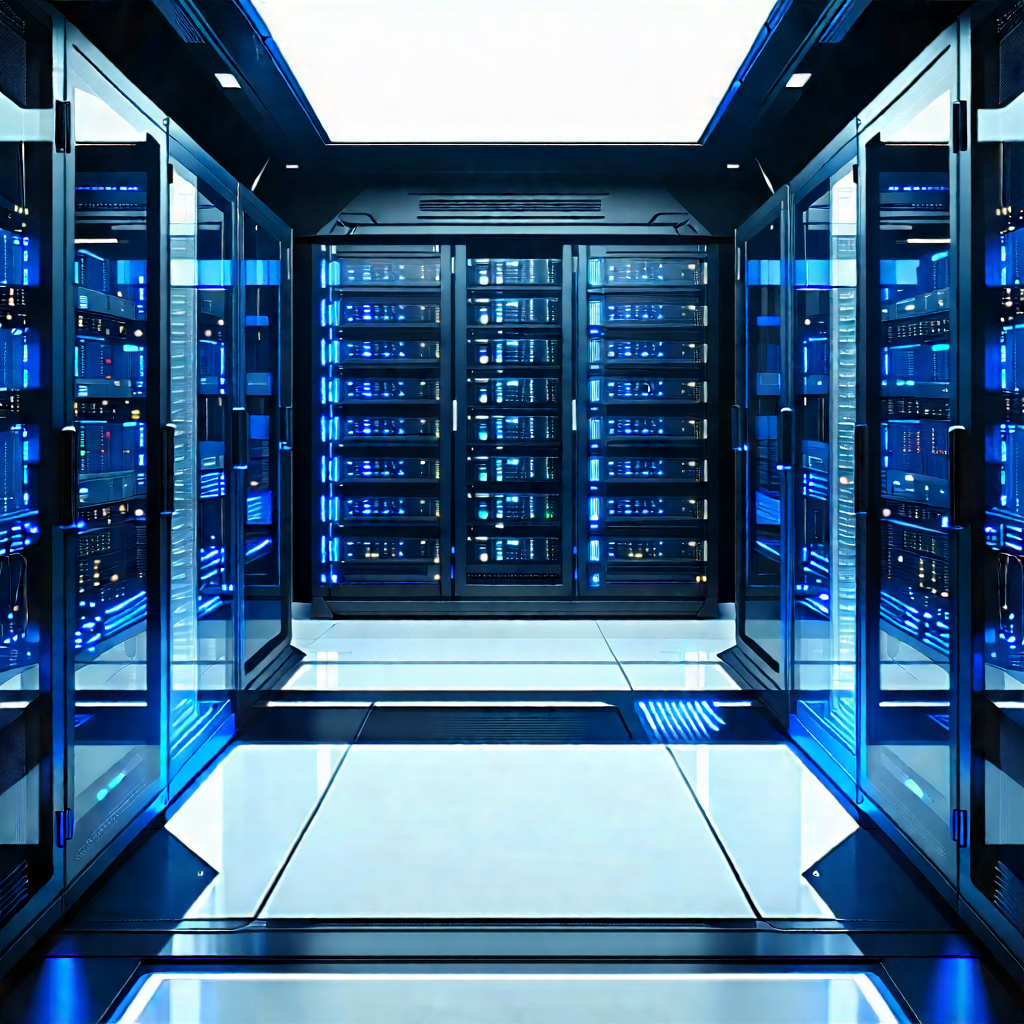 Futuristic server room