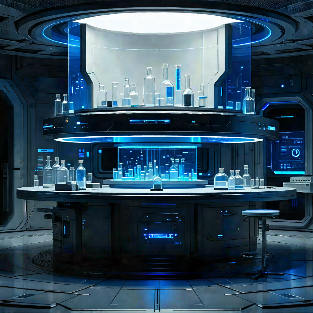 (futuristic:1.21) research laboratory