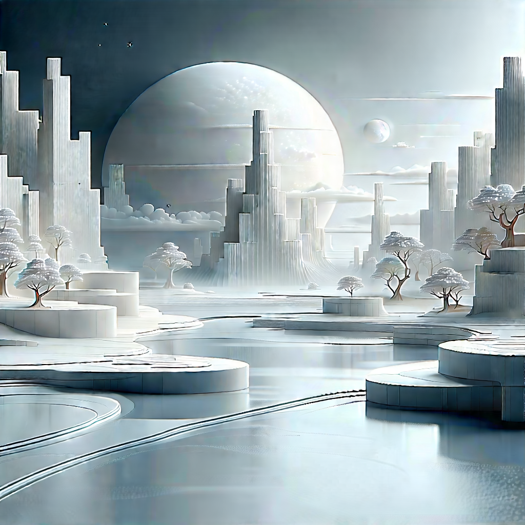 Digital Transformation Visualization With Futuristic Scene,