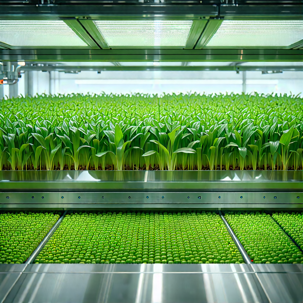 Agricultural technology in manufacturing facility