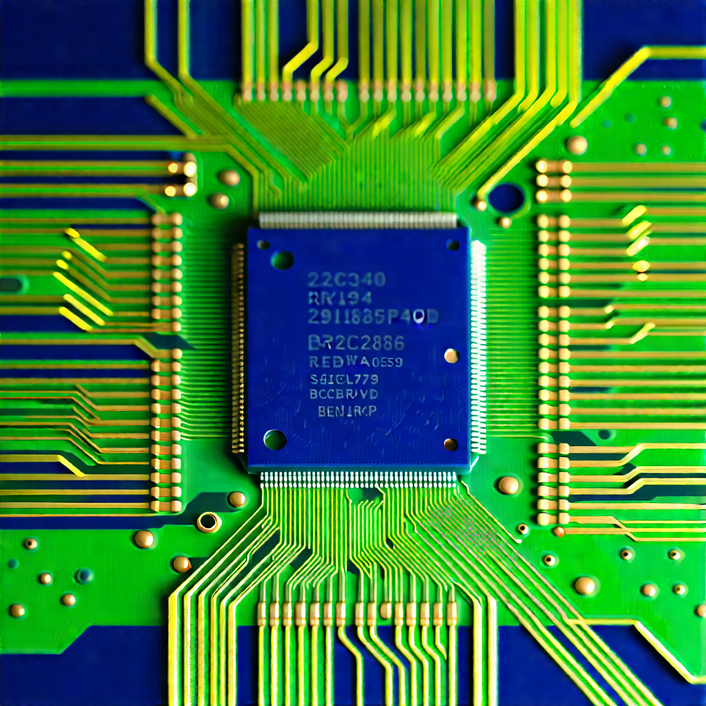 Close-up of microprocessor