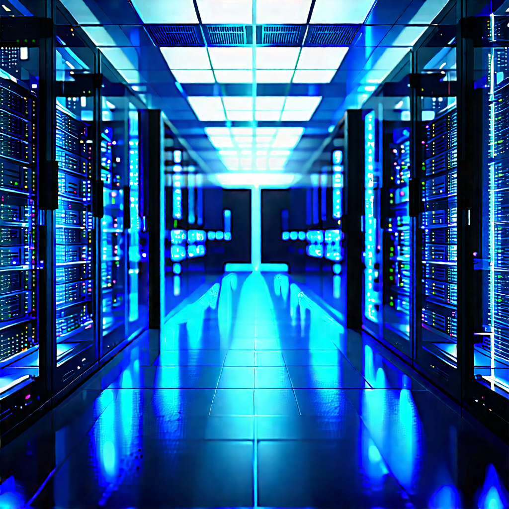 Futuristic server room