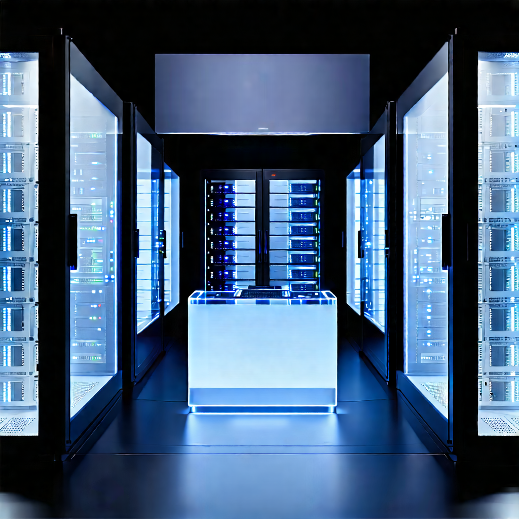 Server rack with laser scanning