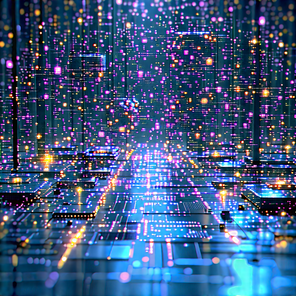 Close-up of sensor array