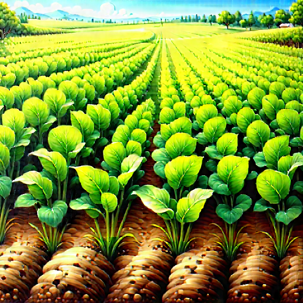 Agricultural Technology In Research Center With Large Field
