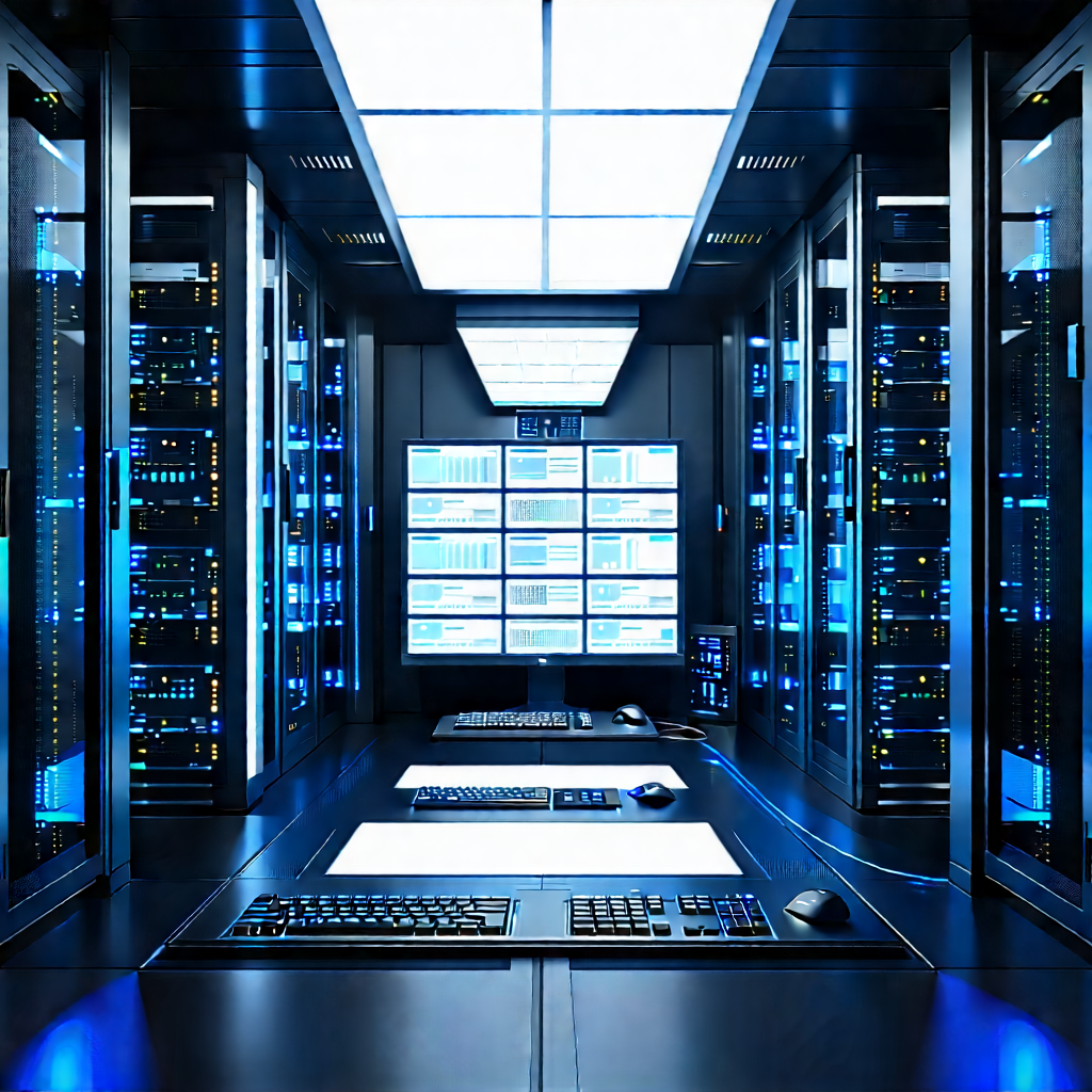 Futuristic server room