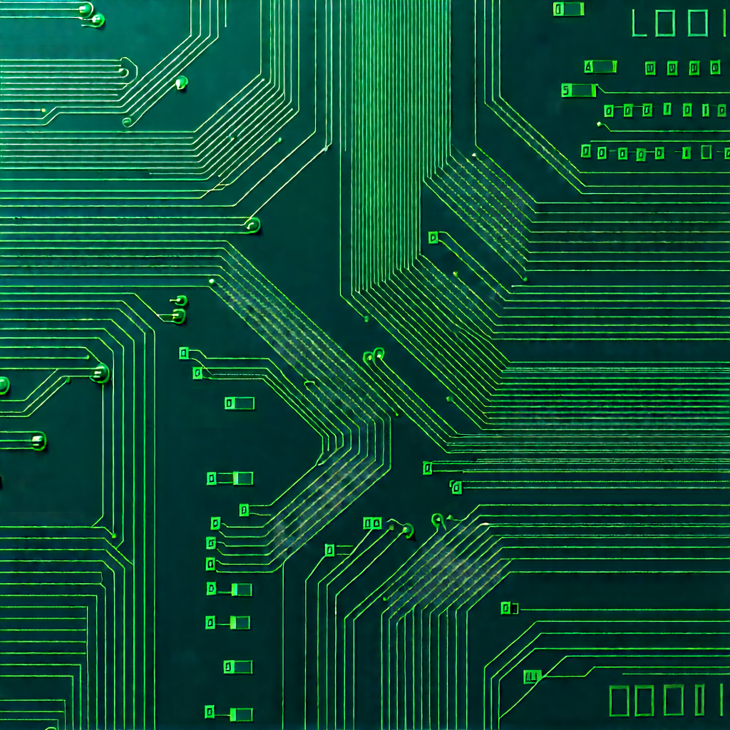 Circuit board with data streams