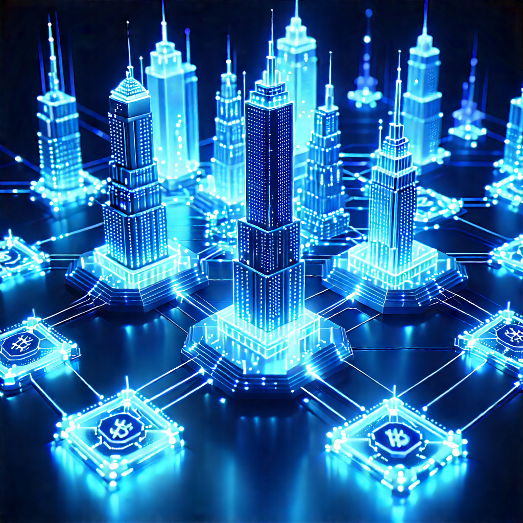 Blockchain Network Visualization With Image, There