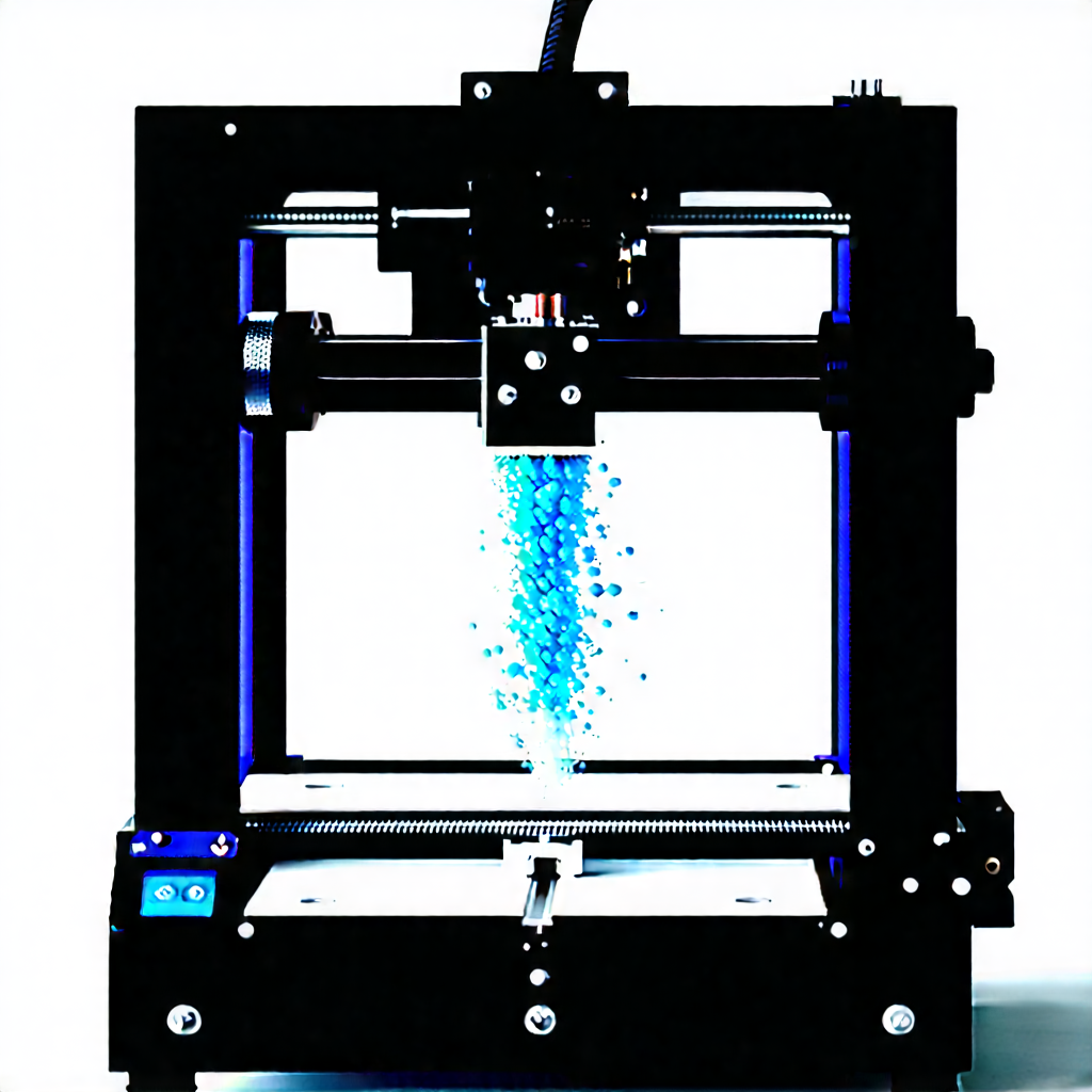 3d printer with (digital:1.28) particles