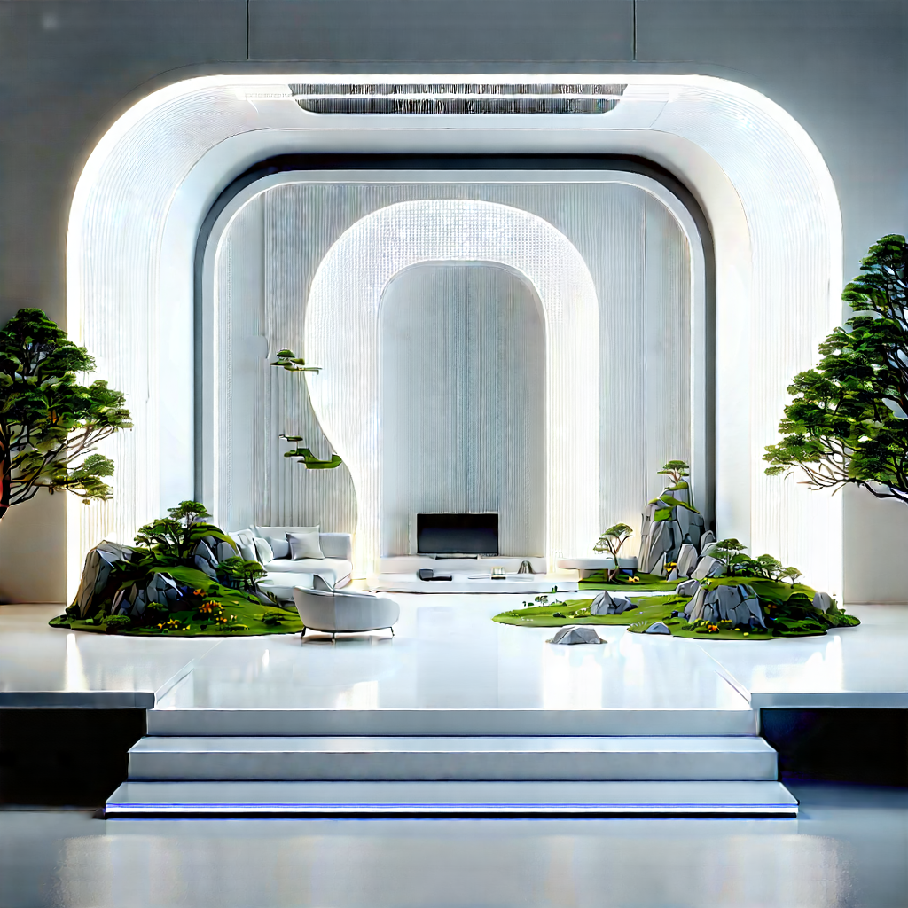 Futuristic Smart Home With Image, There
