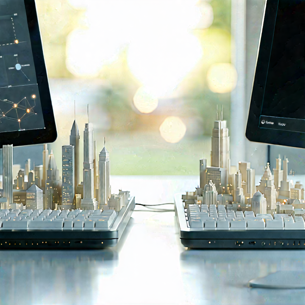 Educational Technology In Design Studio With Computer Keyboards,