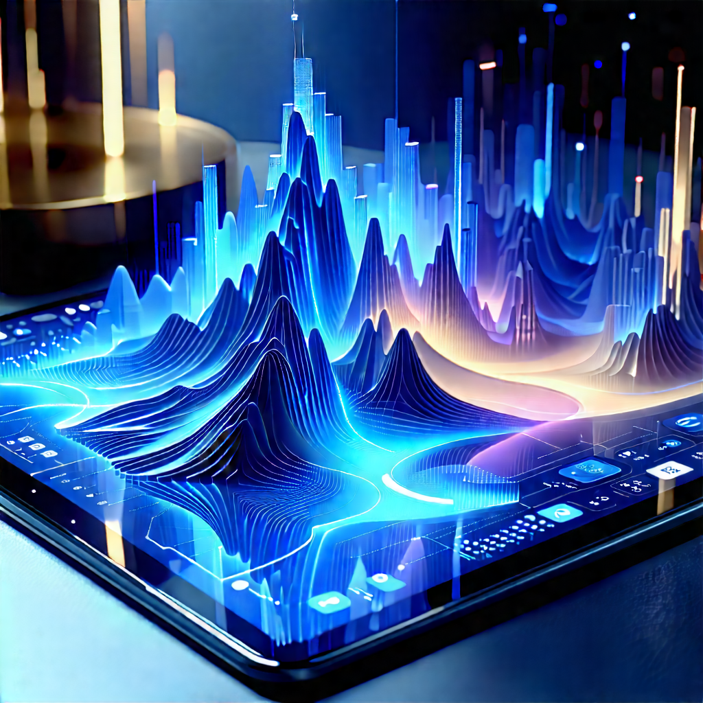 Tablet with data visualization