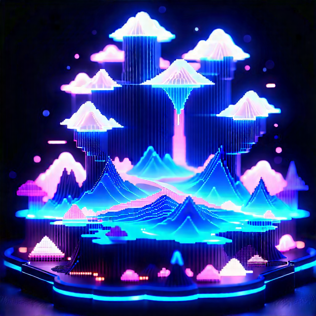 3d printer with neon accents