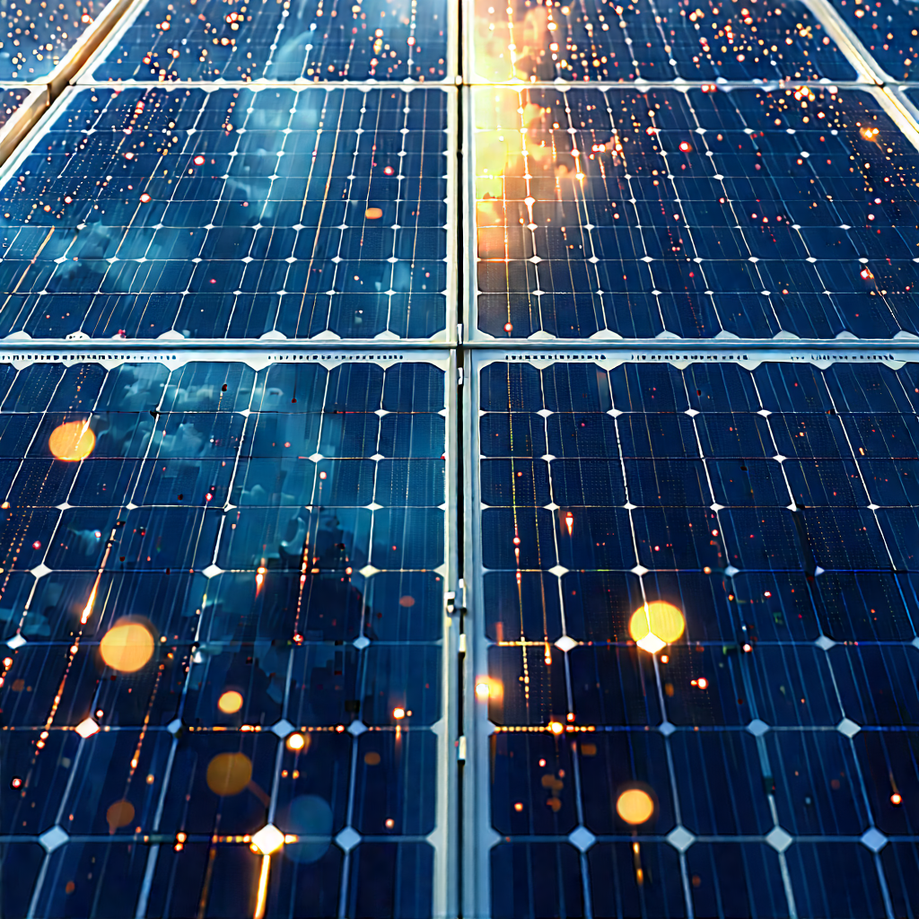 Solar Panel With Data Streams With Large Solar